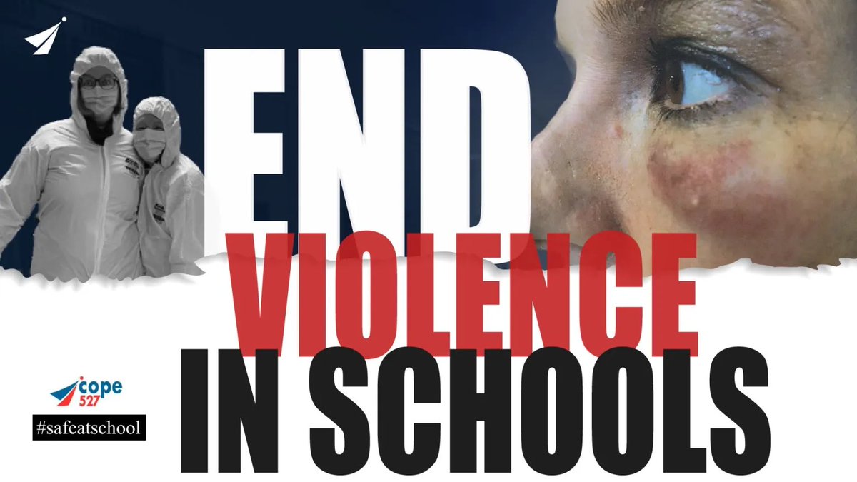 The lack of 💰 in #onted has led to violence &amp; disruption classrooms. ⬇️ in Ed support staff puts ALL learners at risk. #HamOnt be heard - 📣 your voice &amp; help #hwdsb learners ! Check out cope527.ca/violence/ to take action. #safeatschool #enoughisenough #onpoli #cdnmedia