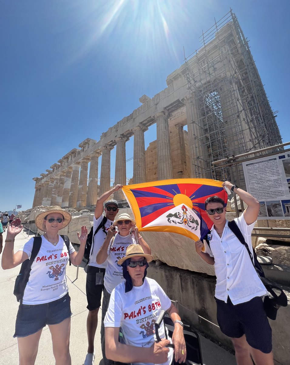 Tibet! Always in the hearts and mind @ the Acropolis, Athens, Greece.

Tibet will be Free!  
#freetibet #SaveTibet