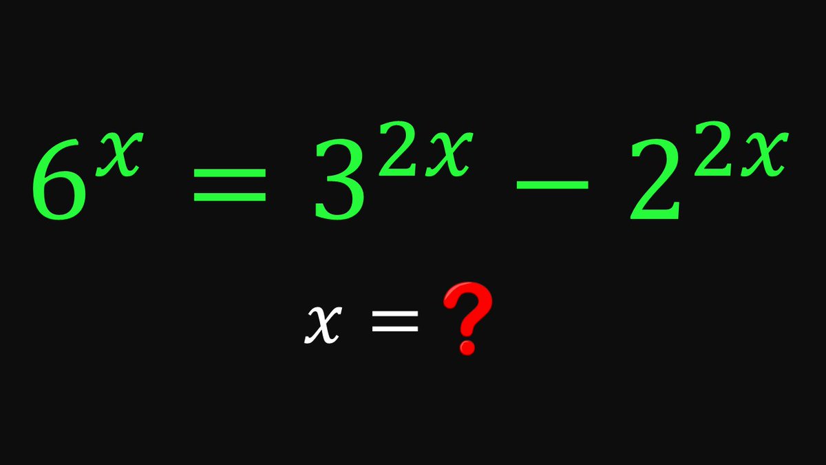 Solve for the REAL value/s of x | Give it a try?

My attempt via Youtube
youtu.be/8ofm9D3zsQA

#sharingisthenewlearning
#exponential