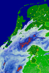 Ik denk dat Buienradar de radarbeelden van 2017 gebruikt of zo. In Limburg geen #regen te bekennen, laat staan #wateroverlast