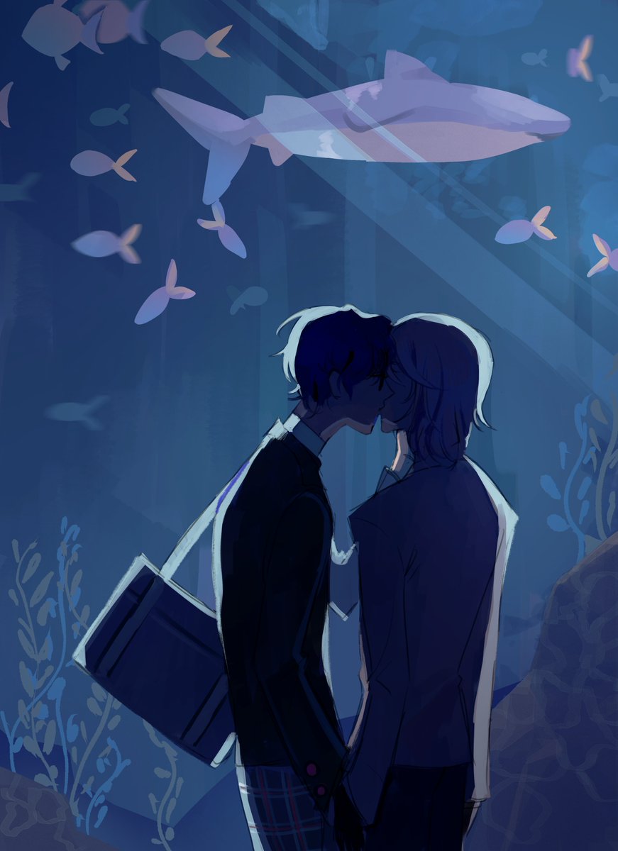 pluumin's tweet image. to the depths of the ocean
#akeshu #shuake #Persona5