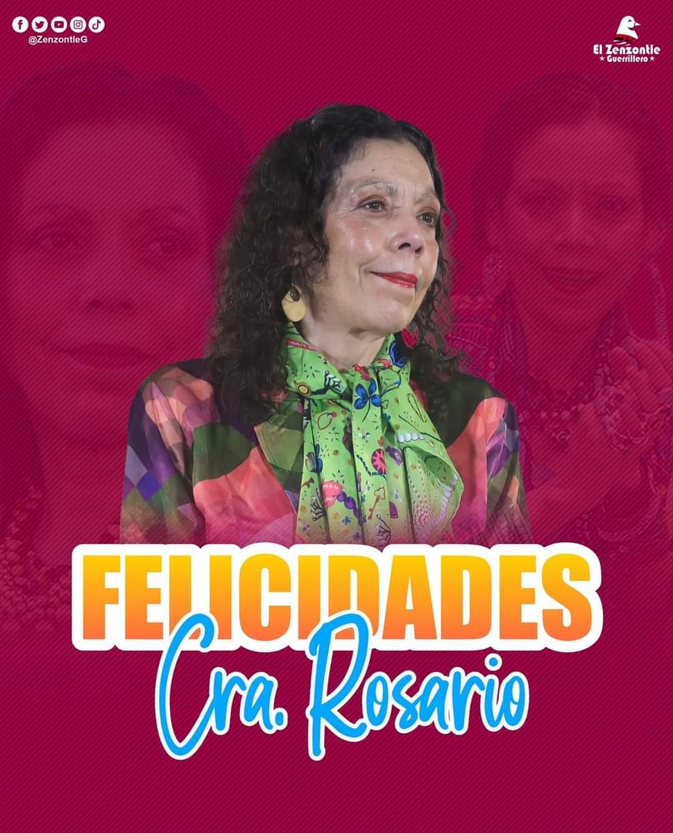Muchas felicidades a la Cra. Rosario en su cumpleaños. #FelicidadesCompañeraRosario #LeonRevolucion