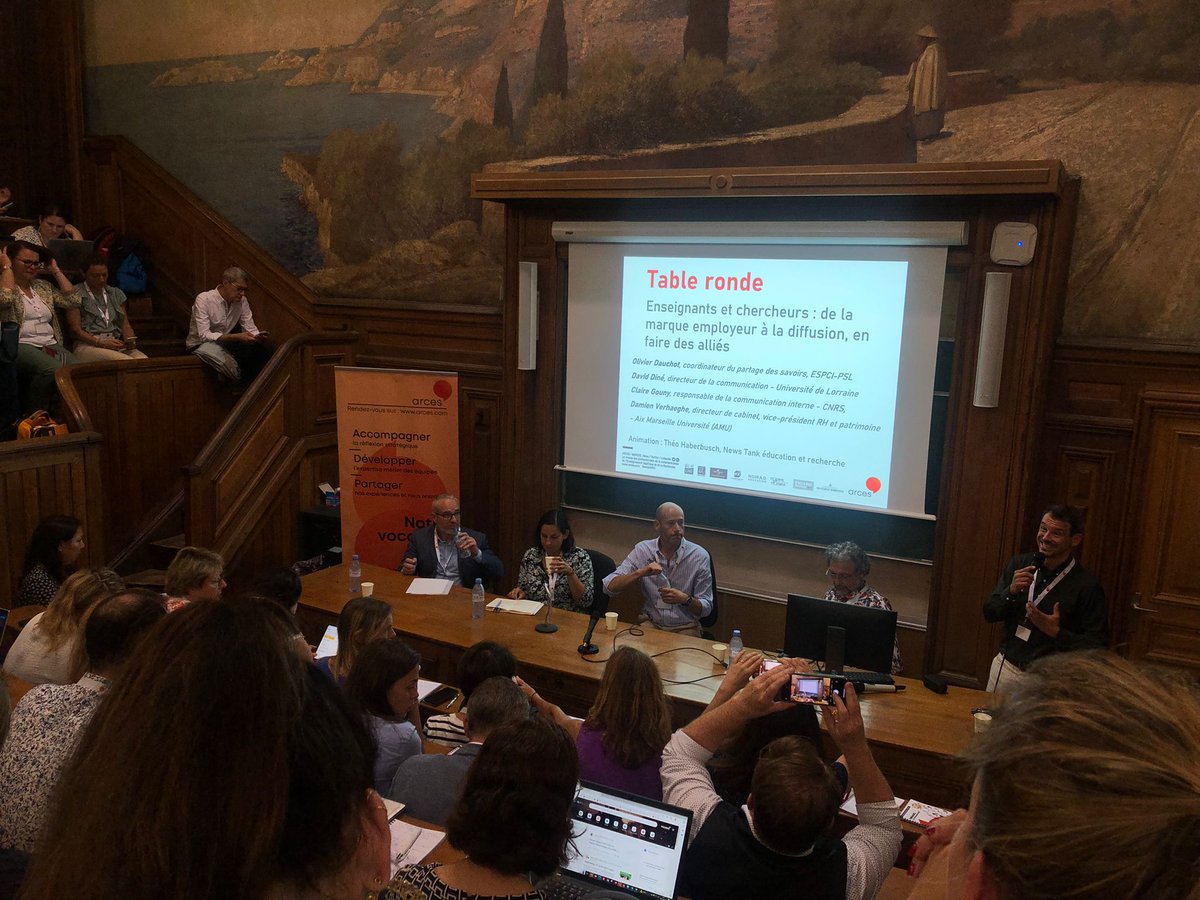 Ravi de participer à la Grande journée de l'<a href="/ARCES_News/">ARCES</a> à <a href="/Sorbonne_Univ_/">Sorbonne Université</a>
De la marque employeur à la diffusion
le bon dosage pour impliquer les étudiants dans la communication 
#iscom #ESR #vieetudiante #communication 
<a href="/CcilMontigny/">Cecile Montigny</a> <a href="/MagaliGuiramand/">Guiramand Magali</a> <a href="/sylviegillibert/">gillibert sylvie</a> <a href="/OCreusy/">Olivier CREUSY</a>