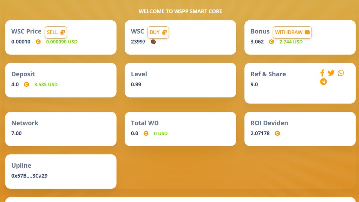 RoboWolf8's tweet image. lets Join WSPP Smart Core, Earn unlimited $Core with share Referral, Click the link below   wolfible.net/core?referral=…

@Coredao_Org #Core @coredao #WSPP