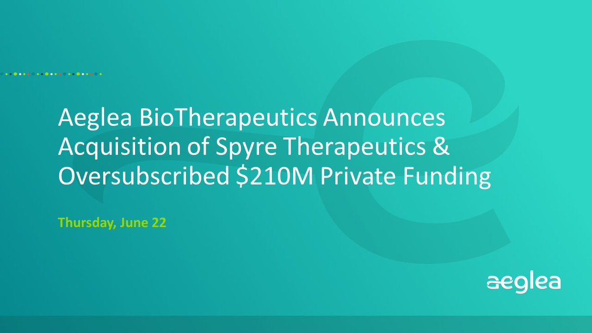 Aeglea BioTherapeutics tweet media
