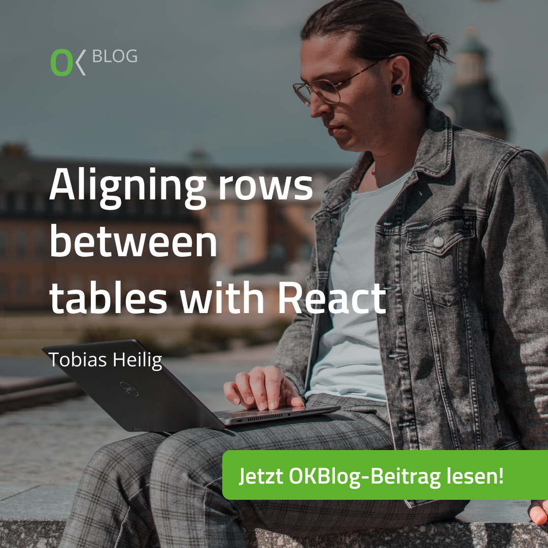 🎯Habt ihr in eurer Webanwendung schon mal mehrere Tabellen reihenbasiert zueinander ausrichten müssen? Tobias Heilig zeigt euch, wie ihr diesen Mechanismus mit React einfach und effektiv umsetzen könnt. Hier entlang: …46af8a6c1e8fa51325ca.svc.dynamics.com/t/r/nTgoluR4wj…
#ReactDevelopment #Frontend #blog