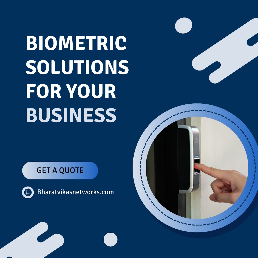 NetworksBharat's tweet image. Bharat Vikas Networks offers cutting-edge biometric solutions for secure access control. Ensure that only authorized individuals enter your premises.

#BiometricSolutions #AccessControl