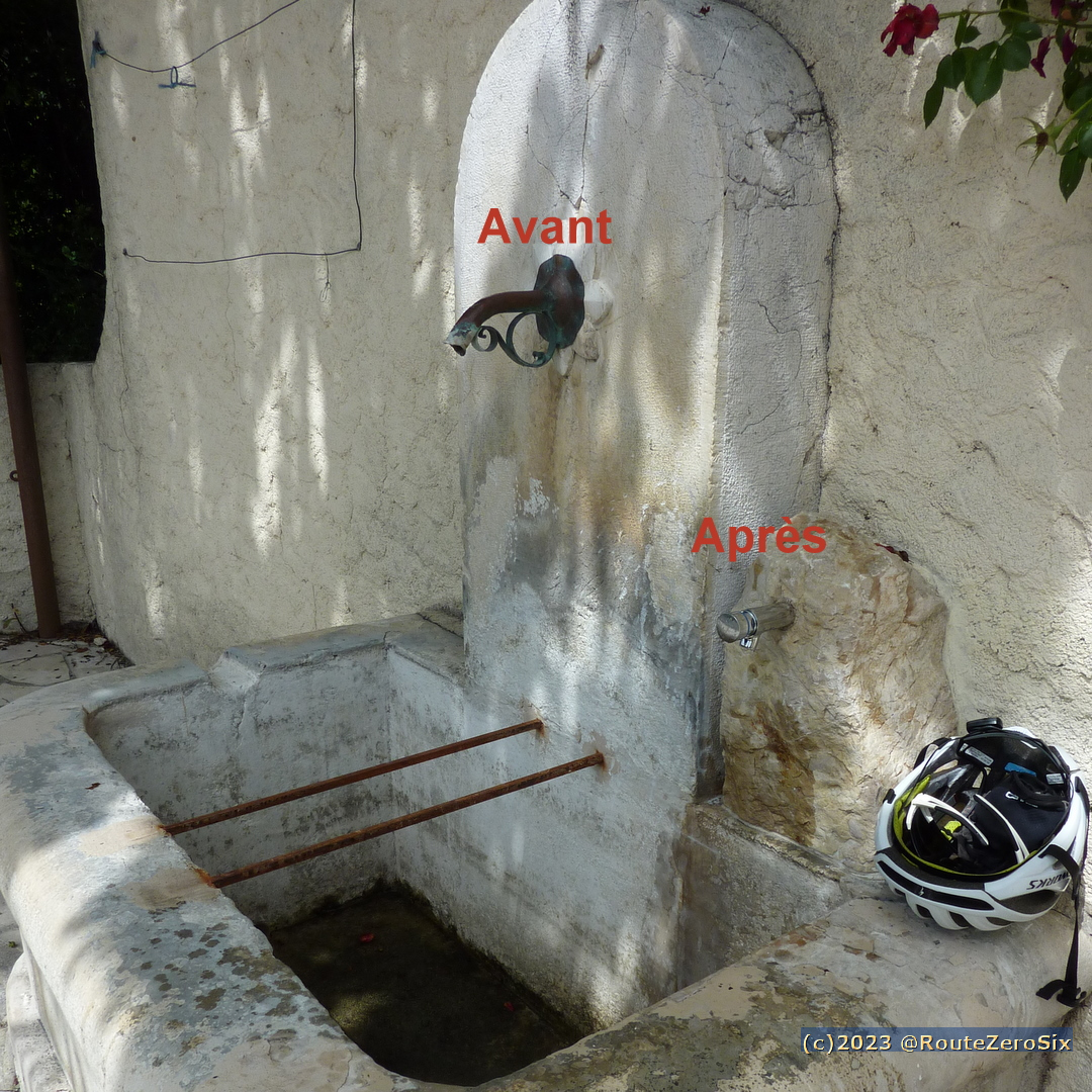 Exemple d'adaptation des fontaines au manque d'eau et aux sécheresses (Alpes-Maritimes)
Merci à @VilleLevens pour avoir conservé ce (ces) point(s) d'eau potable ❤️

#fontaine #secheresse #alpesmaritimes #département06 #water #eau