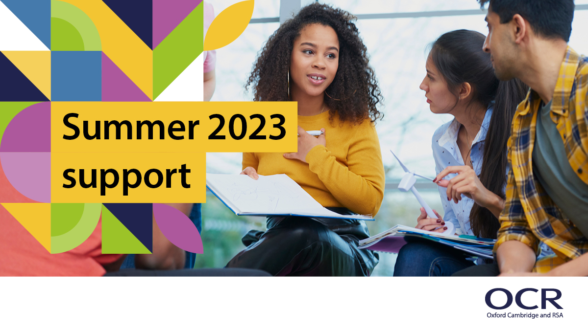 OCR on Twitter "Question papers from summer 2023 exams will be