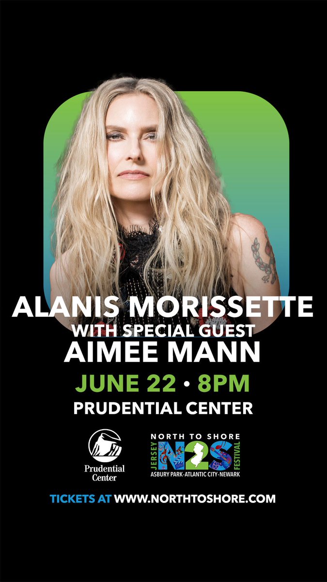 Last chance to get tickets to see @aimeemann with Alanis Morissette, TONIGHT at the Prudential Center in NJ. aimeemann.com/?page=tour_mor…