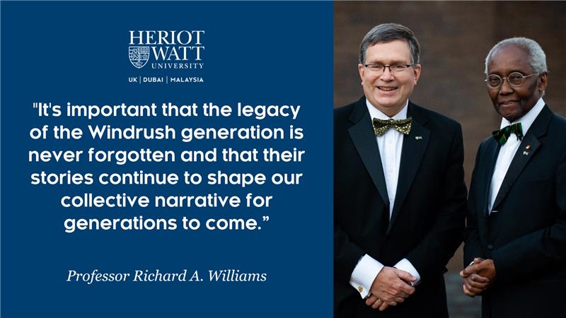 On National #WindrushDay, we're paying tribute to our Chancellor @SirGeoffPalmer. 

tinyurl.com/y2wv364p

@HeriotWattUni #Windrush75