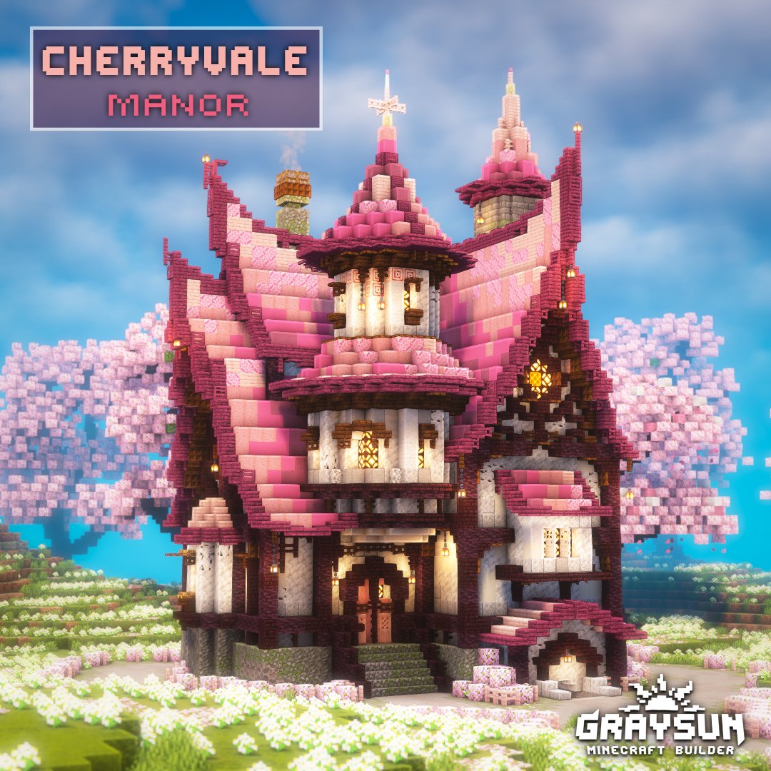 I designed this CherryVale manor using the 1.20 blocks! I love it so much, and you ?

#Minecraft #Minecraftbuilds #minecraft建築コミュ