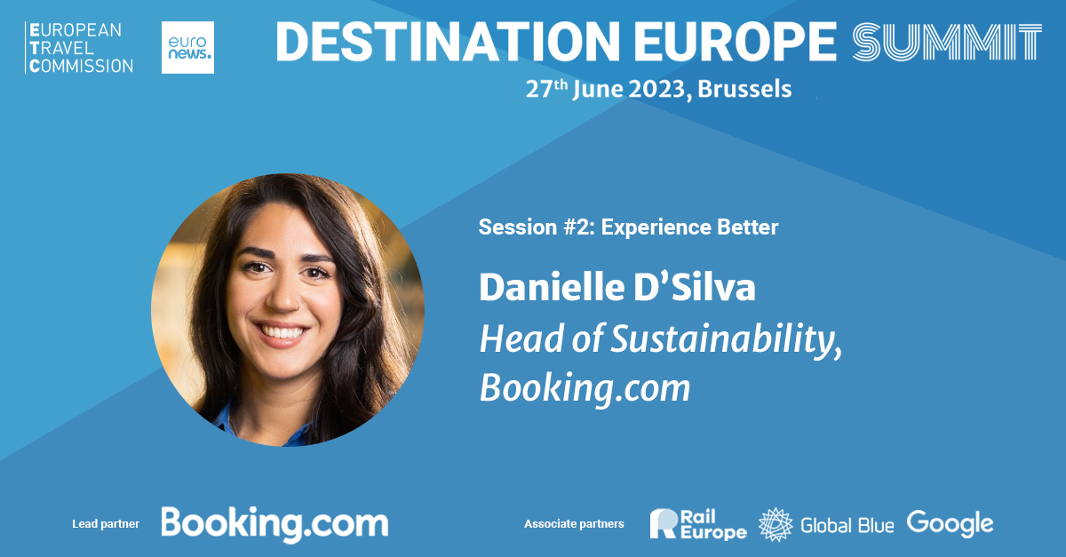 🛎 How can we boost the #GreenTransition in #EUTourism?
🛎 Get first-hand insights from Daniele D’Silva, our Head of Sustainability.
🛎 Join us in Brussels next week (Tue, 27 Jun) at the #DestinationEuropeSummit by 🇪🇺 
European Travel Commission & Euronews
destination-europe-summit.com/register-onlin…