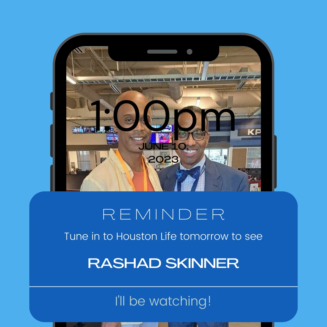 REMINDER‼️ Tune in tomorrow afternoon to see Rashad Skinner on Houston Life! He will be offering a free service during the broadcast. 

@HoustonLifeTv

#thatshelpful #sapphiretherapy #sapphiretx #houston #texas #houstontx #therapy #mentalhealth #houstonlifetv #tv #houstonlife