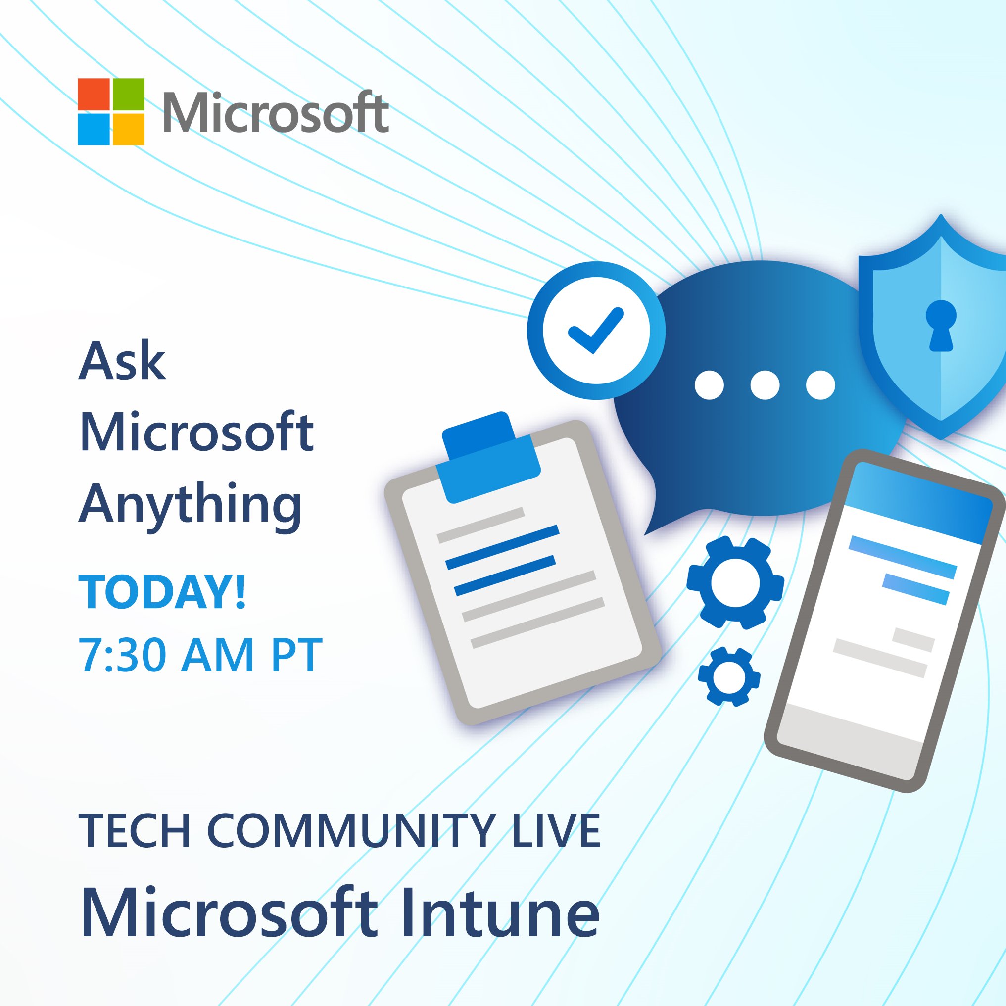 Microsoft Intune on Twitter "Today's the big day! 🥳 4 hours of live