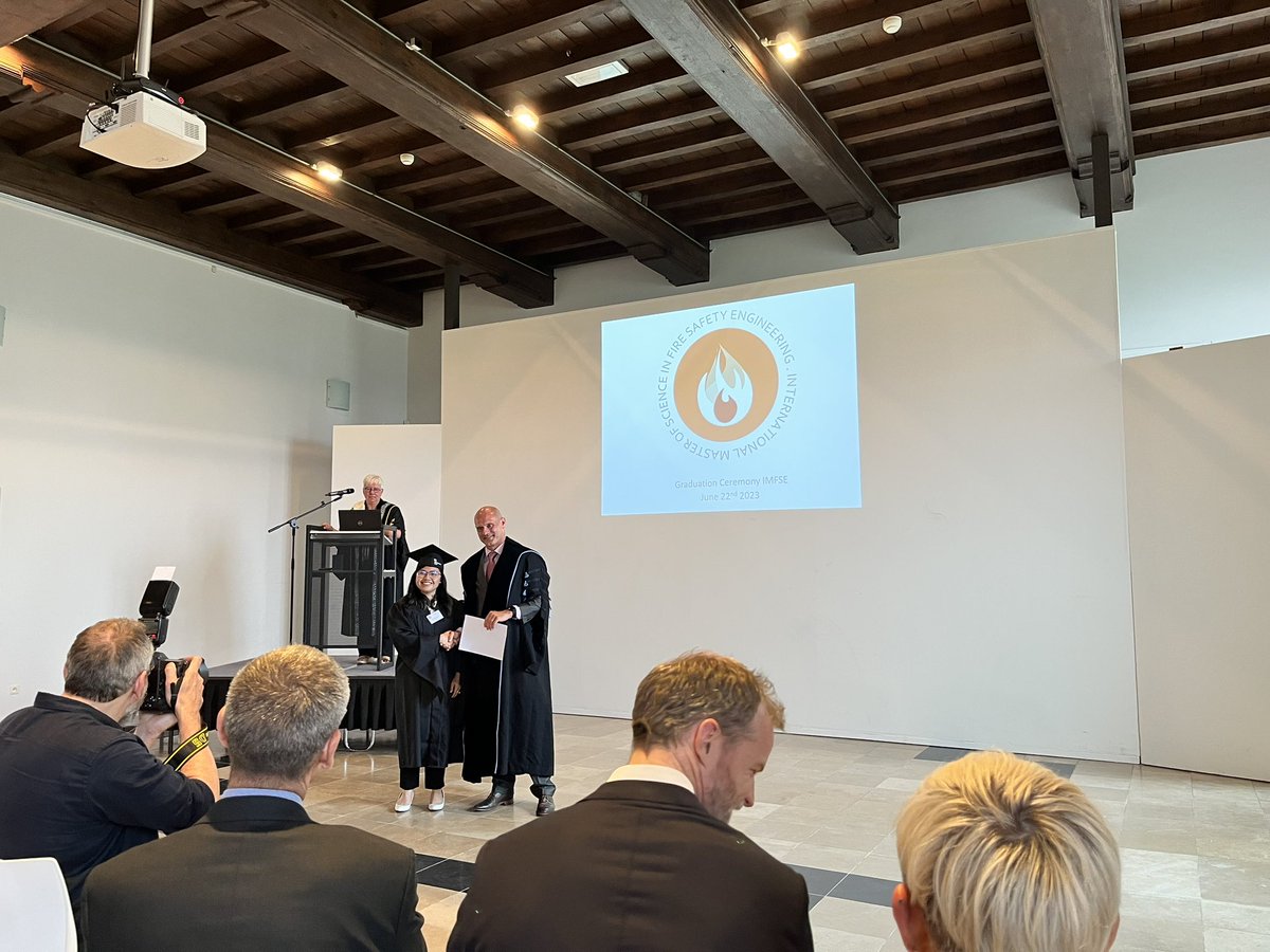 Congratulations Gizelle Danine Jamero! Now a fresh Alumni from the <a href="/IntMaFSE/">IntMaFSE</a>! Well done, good luck in your future endeavours! #graduation2023 #IMFSE #Gent #firesafety