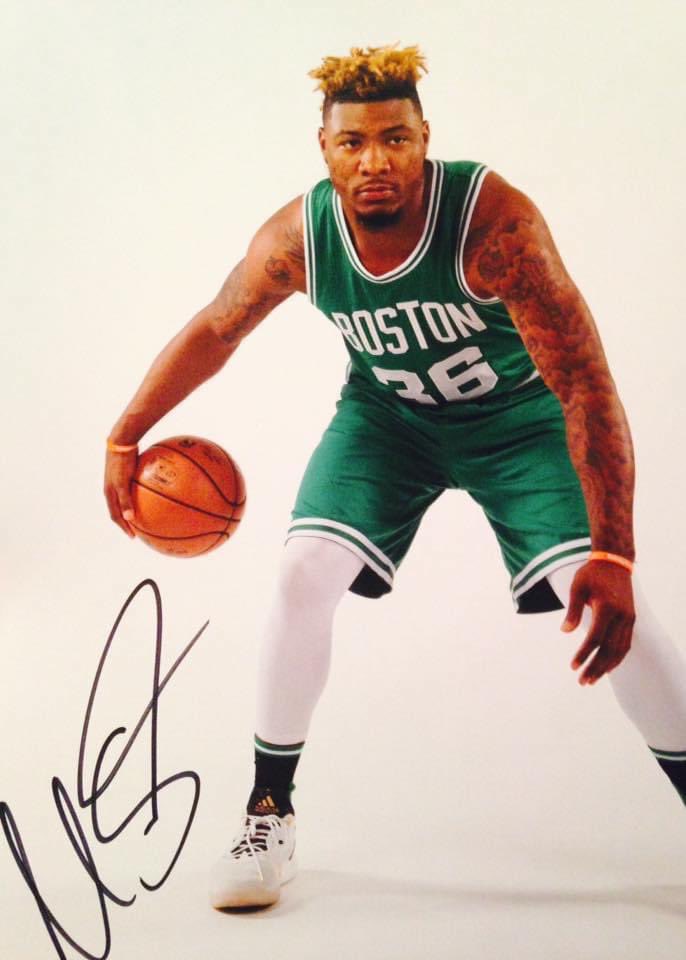 When my daughter was at Boston Children’s Hospital battling leukemia (2016-2017) a Celtics employee reached out to find out her favorite player. Her nurse said Marcus Smart was the best, and wore orange leukemia bracelets from one of her former patients. Days later she got this…