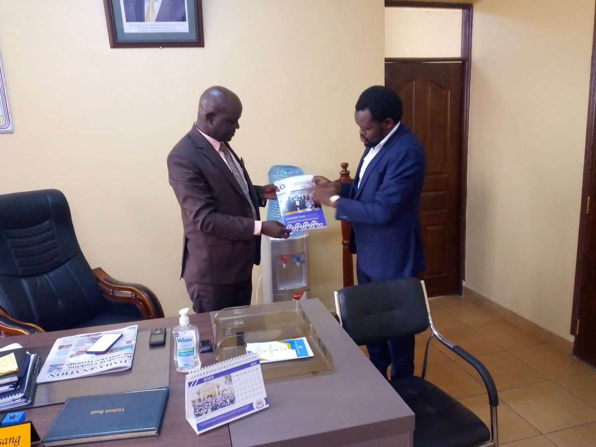 Today, our Head of Programs and Linkages  Arch. Nyamai  Wambua paid a courtesy call and held a consultative meeting with the Deputy County Commissioner (DCC), Starehe Sub-County, Nairobi City County, Mr. John Kisang at the Sub-County Headquarters in Nairobi..