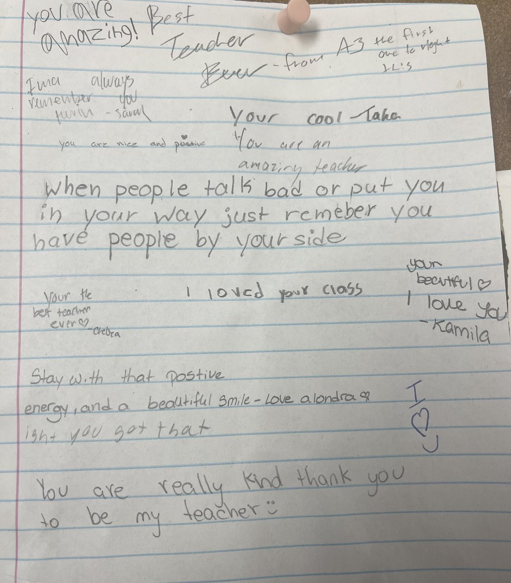 Notes like this remind me of why I got into education. 🥰
