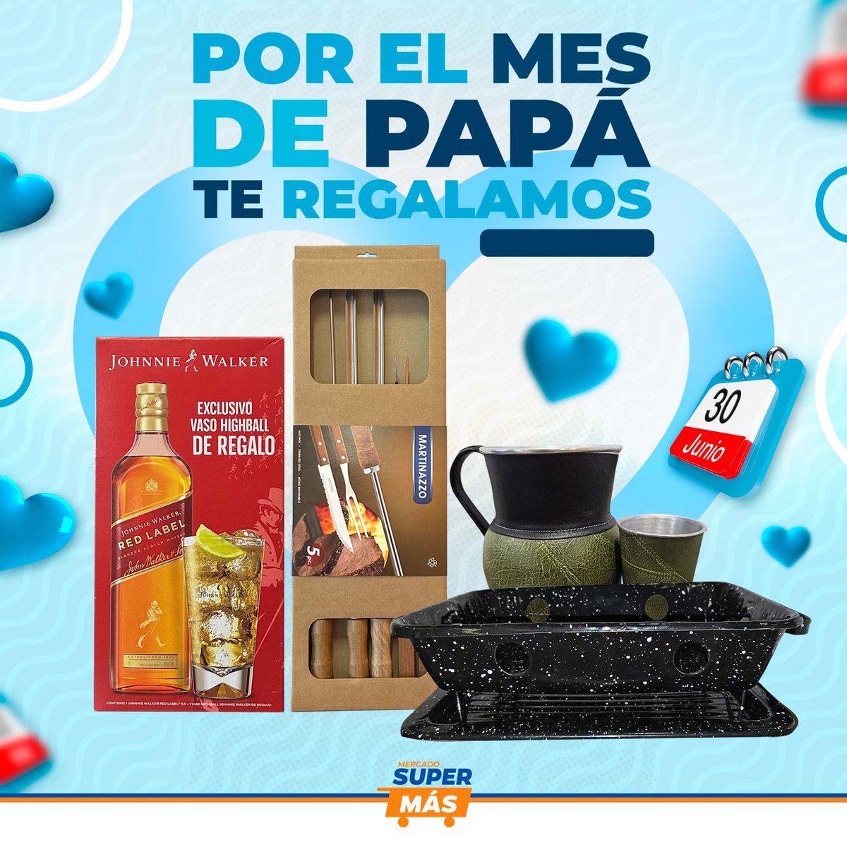 Por el mes de Papá te regalamos uno de estos premios super exclusivos🤩

🔥1 juego de asado
🥃1 combo de whisky con vaso
🔥1 kit Asadero

Pasos para participar⬇️

🔹Dale like al post
🔸@ a un papá 💙
🔹Retuiteá el post

¡Y ya estas participando!🥳