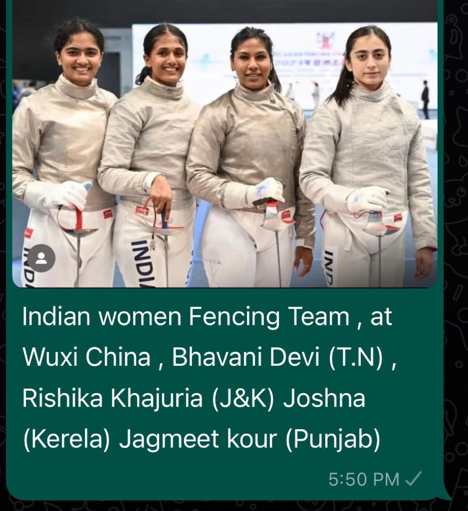 Rishi Suri on Twitter "RT JKUTFencing Girls Power Indian Fencing