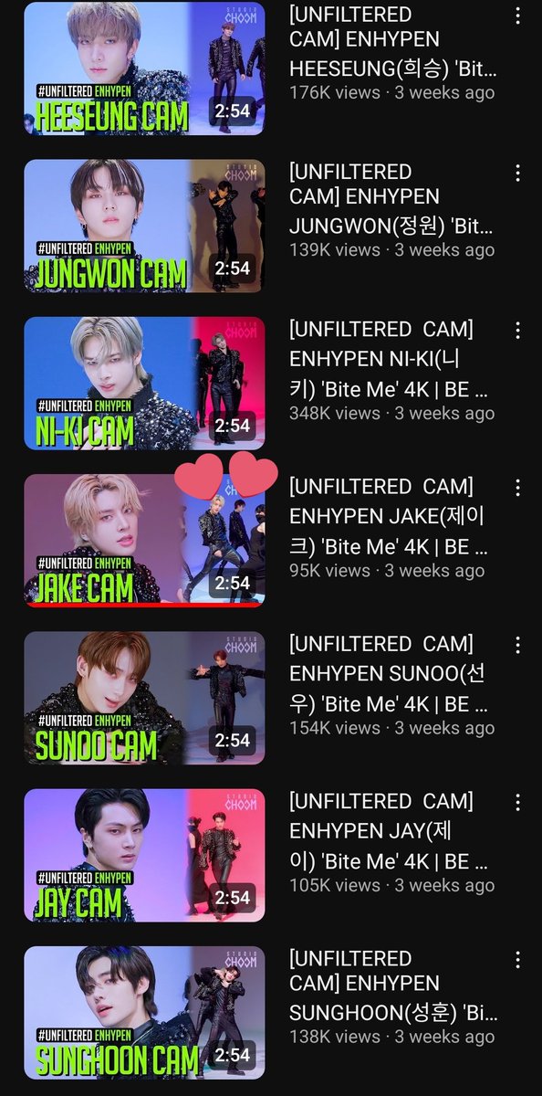 ‼️SIMKUNGDANS can we WORK MORE HARD to stream jake's fancam, other members already getting 100k views except for jake, please SPEND some of your TIMES to STREAM for him we need only 5k to reach 100k views, please COOPERATE for OUR JAKE 🥲🙏🏻
🖇️: youtu.be/EEuPO5zFl-c