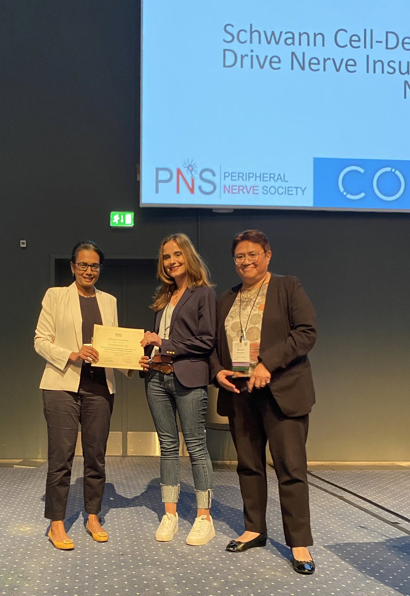 Grateful, honored, and extremely happy to have received the Peter J. Dyck prize at #PNS2023! What a wonderful way to end this successful meeting in #Copenhagen. A massive thank you to <a href="/PNSociety1/">Peripheral Nerve Society (PNS)</a> organizers!  I am so lucky to work with an amazing mentor and a dedicated team 🏆