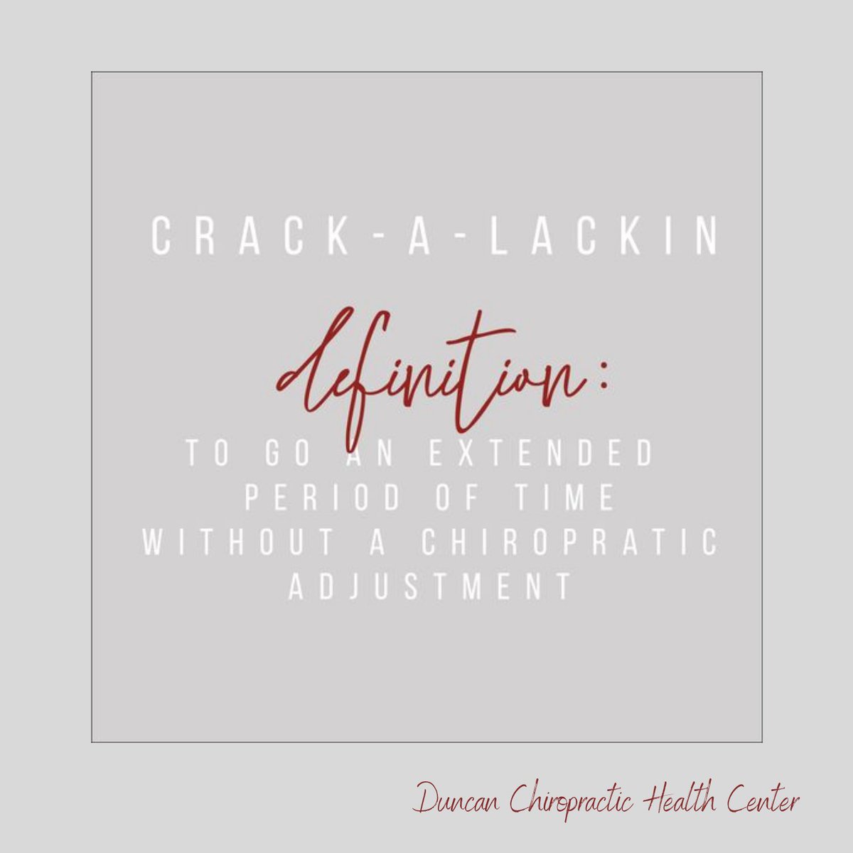 Are you crack-a-lackin'? 😆 You better give us a call/text to schedule an appointment! 🎉 402-721-6372 #bestoffremont #chiropractic #chiropractor #nebraska #fremont #fremontne #fremontnebraska #nebraskachiropractor #healthcare #healthyliving #health #healthcareprofessional