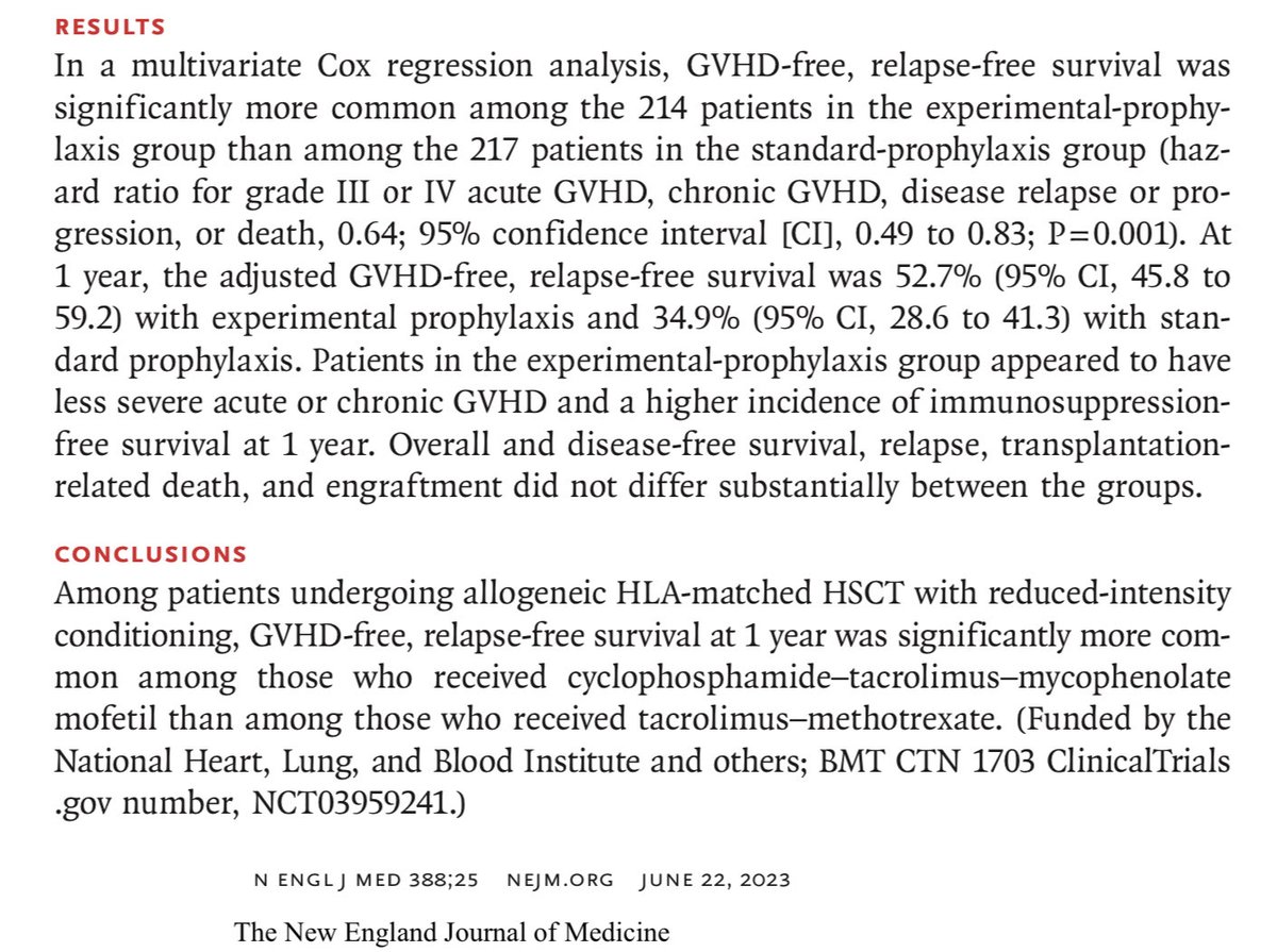 Mohamad Mohty (@mohty_ebmt) on Twitter photo Congratulations to the <a href="/BMTCTN/">BMT CTN</a> and all investigators for a remarkable trial. <a href="/sghmd/">Shernan Holtan MD</a> <a href="/MediHumdani/">Mehdi Hamadani, MD</a> <a href="/GvHD_Meade/">Javier Bolaños Meade, MD</a> Congratulations to the <a href="/BMTCTN/">BMT CTN</a> and all investigators for a remarkable trial. <a href="/sghmd/">Shernan Holtan MD</a> <a href="/MediHumdani/">Mehdi Hamadani, MD</a> <a href="/GvHD_Meade/">Javier Bolaños Meade, MD</a>