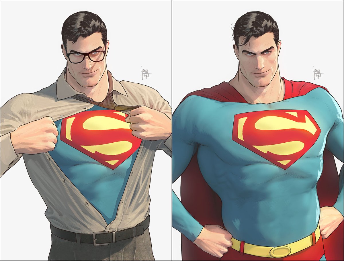 My variant acetate cover for Superman#6 has been unveiled! The chest and face of Clark are transparent, so you see the Superman parts of the second cover. That's a funny one, can't wait to have it in hand! #DCComics #Superman