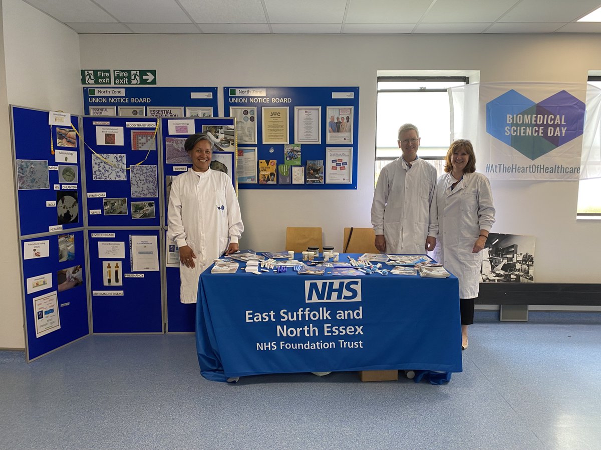 Happy #PathologyWeek come and meet the team at #IpswichHospital today to find out more about a career in #Pathology with #TeamESNEFT 🔬 

#AtTheHeartOfHealthcare #BiomedicalScience #NHS #NHSHeroes #PathologistsAndPatients @EsneftPathology @IBMScience @RCPath