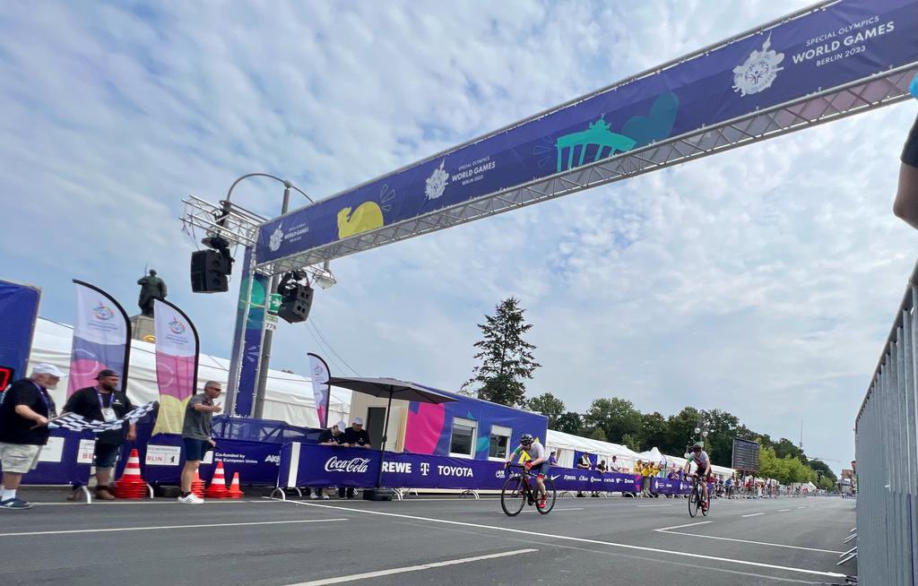 niallguitesogb's tweet photo. What a brilliant race, and it���s a silver medal for me!!!!! @SOGreatBritain @SOWG_Berlin2023 @soeuropeeurasia @SpecialOlympics @Alan_Measles @timcurtisart @LGBT_Owls https://t.co/NS8OQDg4za