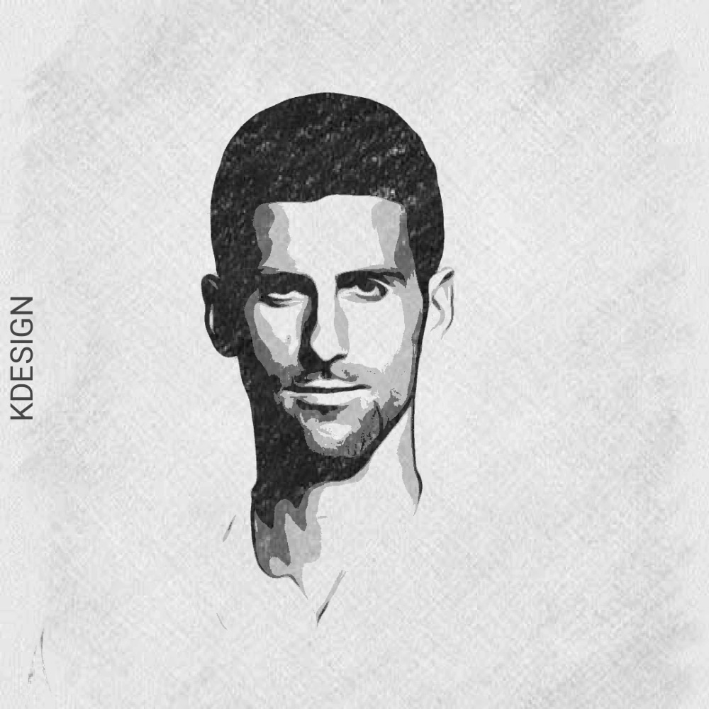 Designer 🖌️#potrait @DjokerNole 23 grand Chelem félicitation 🎾👏