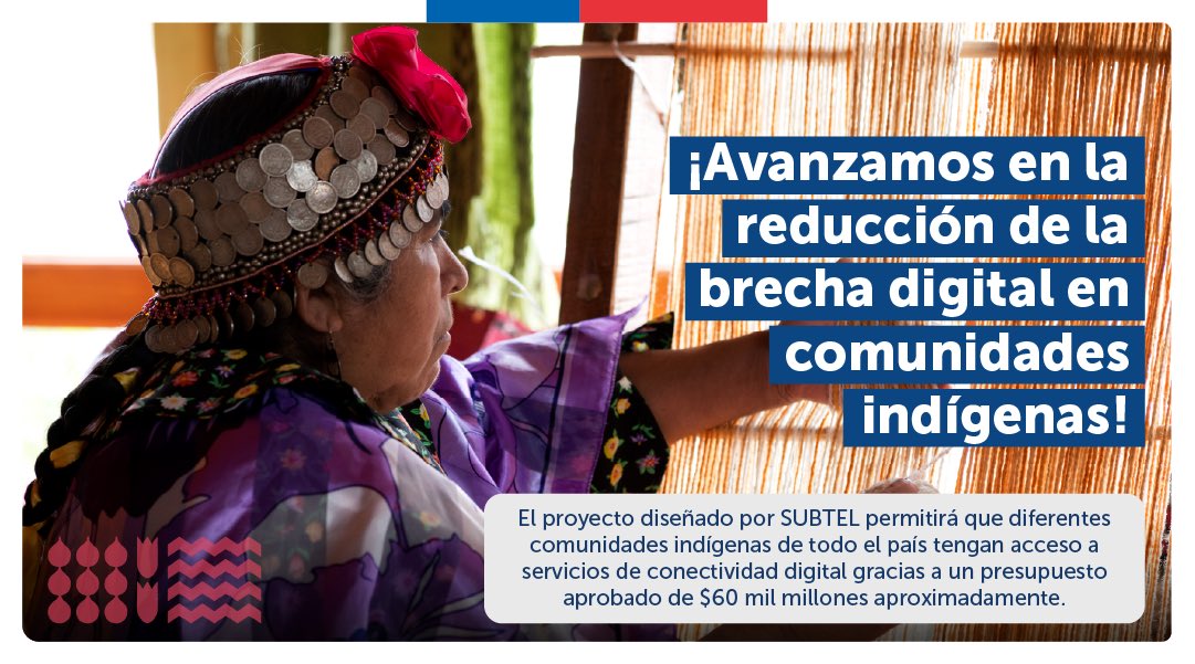 subtel_chile's tweet image. 📡 ¡Presentes por un #ChileMejorConectado! 

➡️ A propósito del #DíaDeLosPueblosOriginarios, destacamos el proyecto que llegará con conectividad digital a miles de comunidades indígenas.