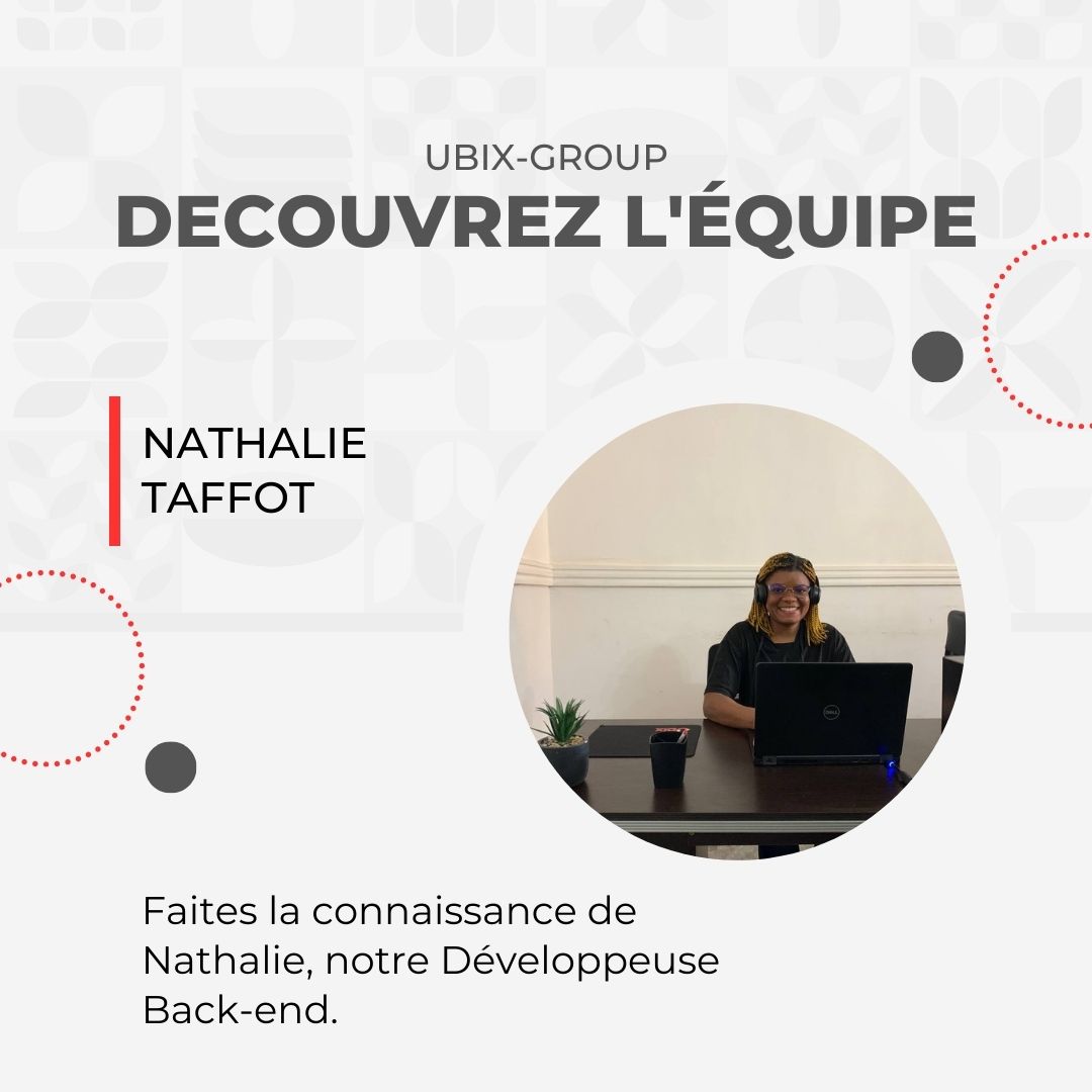 ubix_group's tweet photo. Vous connaissez déjà de Nathalie, notre développeuse back-end !

Nathalie se spécialise à l'utilisation du framework Laravel, elle est pleine de vie, passionnée et a beaucoup à partager avec nous tous!

#ubixgroup #tech #techstartup https://t.co/iAZMlt2tFO
