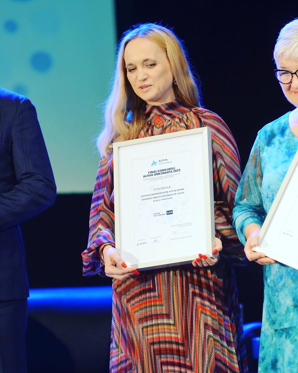 Szpital Morski im. PCK w Gdyni otrzymał tytuł Szpitala Onkologicznego Dziesięciolecia w województwie pomorskim w konkursie portalu Fundacja Alivia #Onkomapa2023. Co najważniejsze - nagroda ta została przyznana dzięki❤️❤️😍 naszym Pacjentom. Dziękujemy🔥🔥🔥
