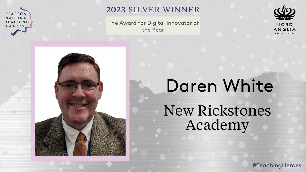 It's not quite sunk in yet but I'm sure it will when I get my hands on the silverware tomorrow <a href="/NewRickstones/">NRA Official</a>. 
#TeachingAwards #TeachingHeroes
I've also really enjoyed seeing the comments made by pupils and parents about their teachers.  #ThankATeacher #ClassroomHeroes