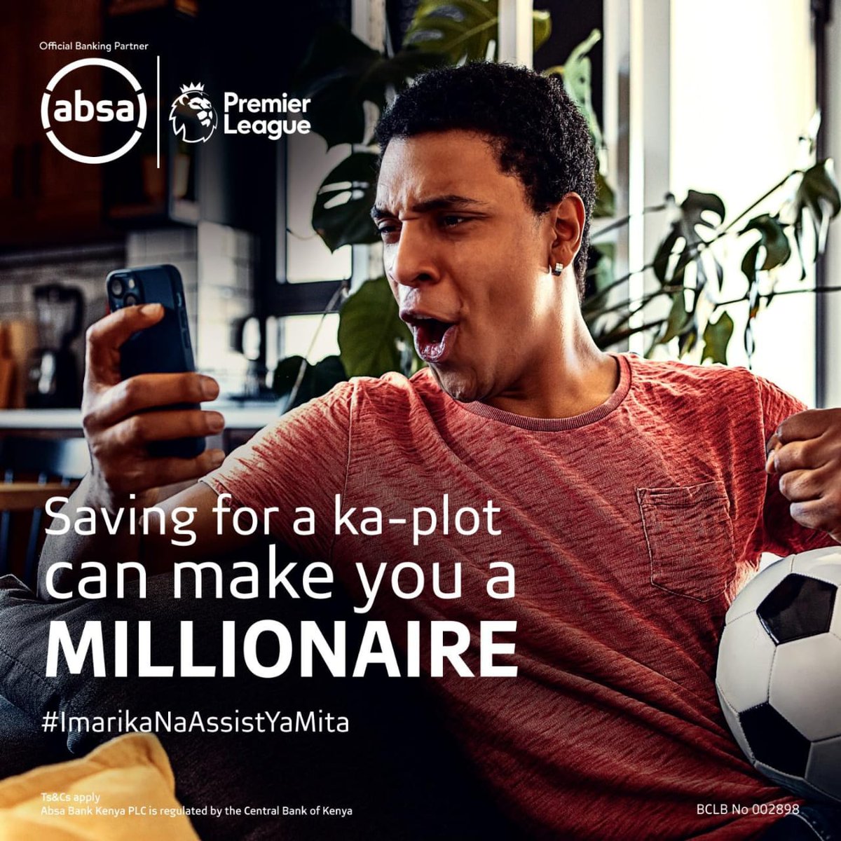 You there! @AbsaKenya can make you a millionaire today. Use the link absabank.co.ke to open & deposit into your savings account monthly; then stand a chance to be that one lucky winner to take home 1M shillings 
#TheAbsaAssist #ImarikaNaAssistYaMita