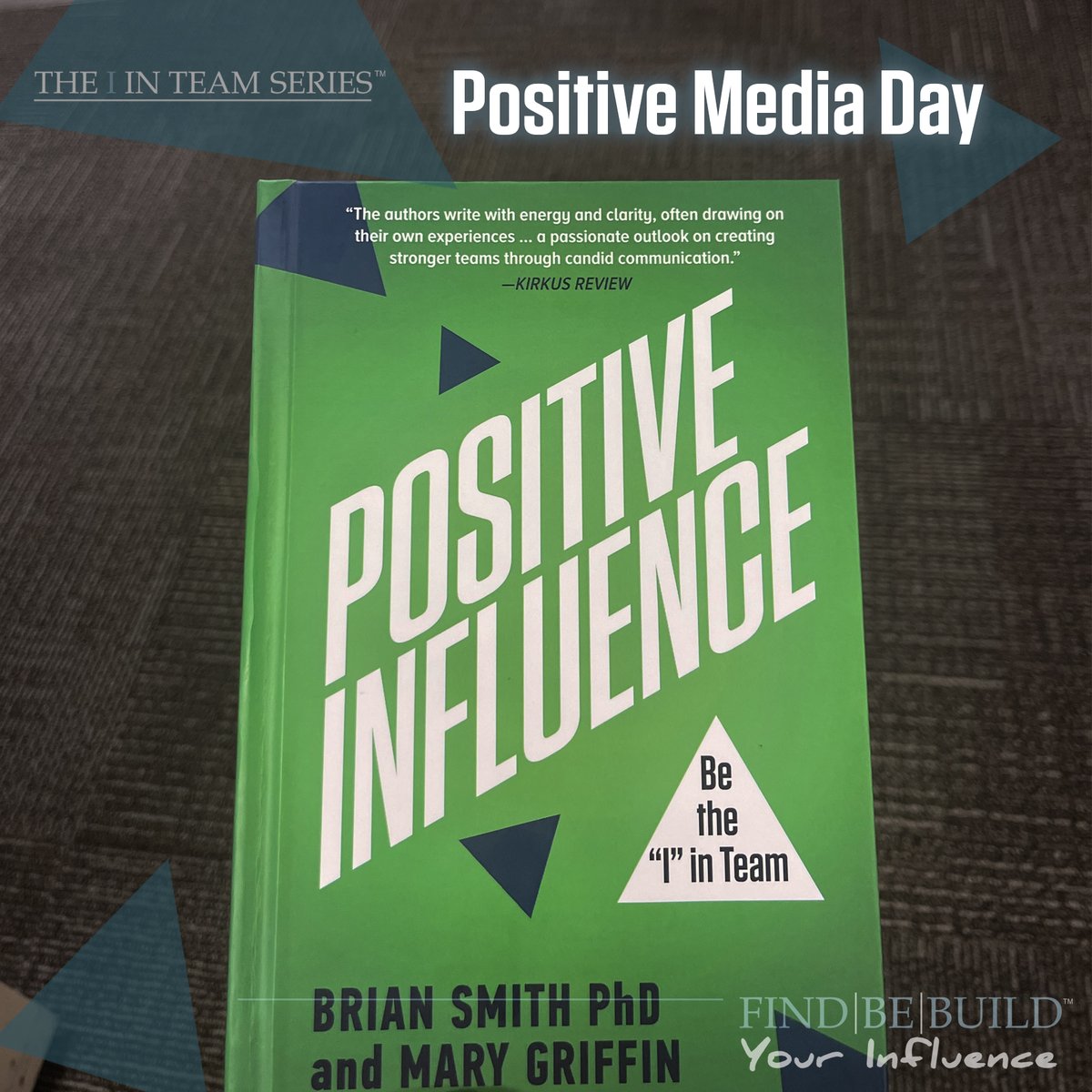 What better way to participate in Positive Media Day than by sharing your thoughts about our book, Positive Influence?!
#positivemedia #getyourcopy #book #amazonbook #positiveinfluence #inspiringchange #leadershipdevelopment #teamworkmakesthedreamwork #selfimprovement