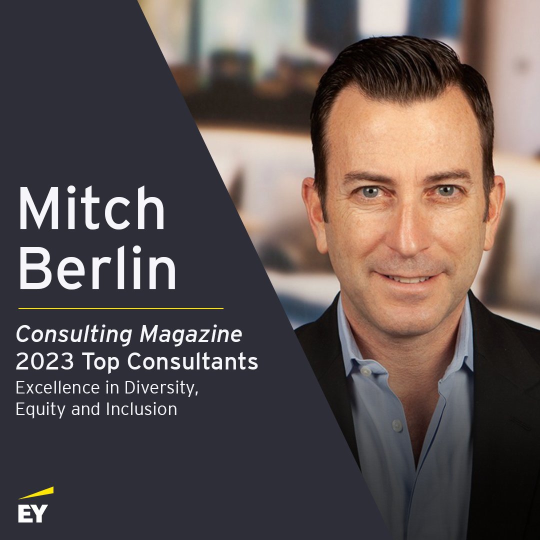 Congratulations to our Vice Chair of Strategy & Transactions, Mitch Berlin, for being recognized among @Consulting_Mag's 2023 Top Consultants for Excellence in Diversity, Equity and Inclusion. go.ey.com/46jLoC7