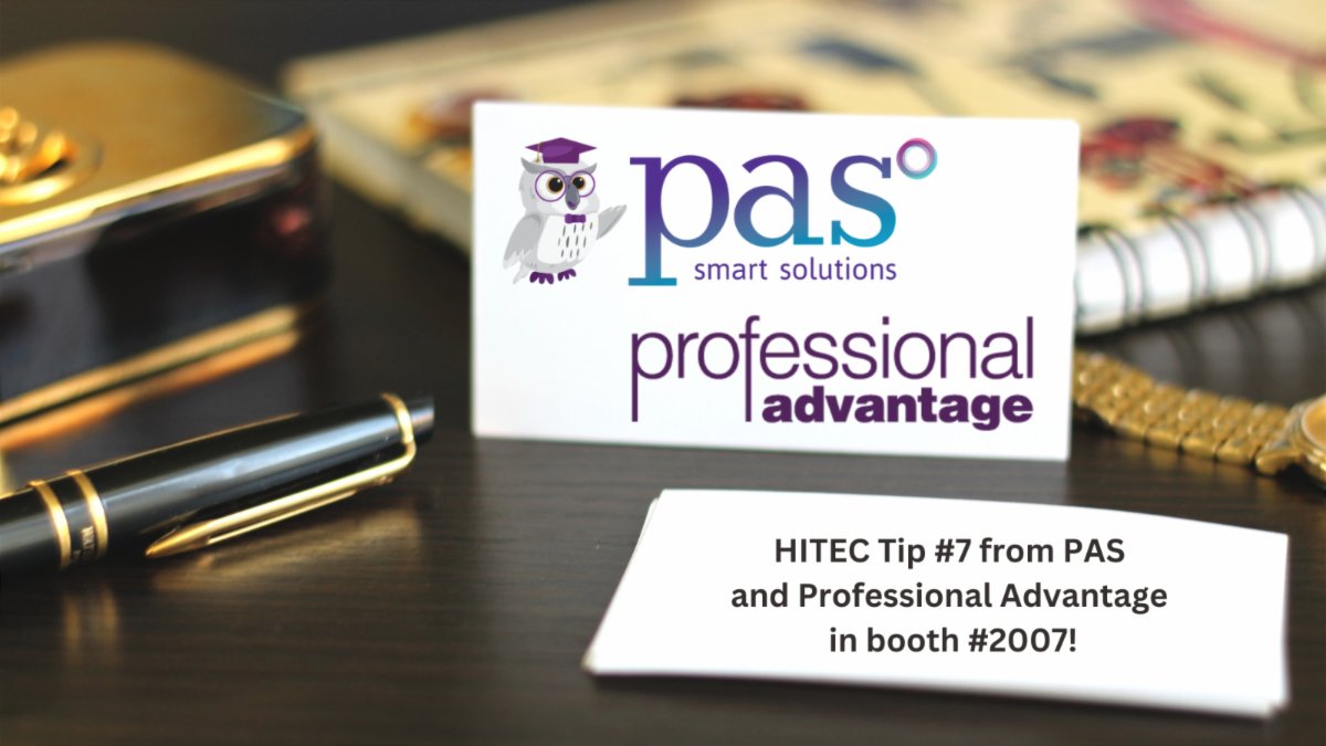PASprofact's tweet image. Countdown to HITEC from PAS, your hospitality back office &amp;amp; accounting partner in booth #2007. Tip #7: If you're exhibiting, don't forget power strips, pens and business cards! If you're attending, don't forget good walking shoes and business cards! - @ProfAdvantage, @HFTP