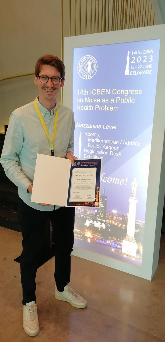 MartinRoosli's tweet photo. Congratulations to @BenediktWicki for the best paper award at #ICBEN2023. π₯
Well deserved. πππ https://t.co/LVJ5EOMaZO