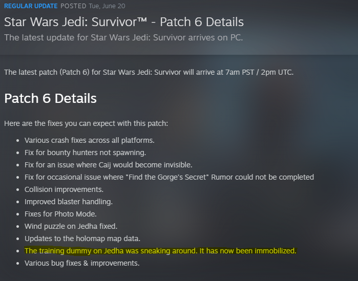... it's was doing what now?

#JediSurvivor #StarWars