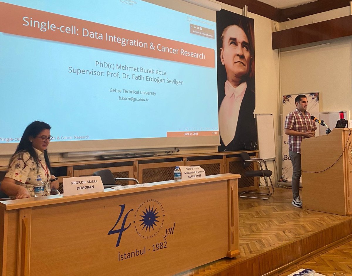 SbBiyoinfo's tweet photo. @tusebgovtr Kanser Enstitüsü Başkanı Doç. Dr. Burcu Yücel'e, CanCell kurucusu Prof. Dr. @argakazi 'ye, İSTÜN'den Dr. Zeynep İşlek Köklü'ye ve GTÜ'den Mehmet Burak Koca'ya değerli sunumları için teşekkür ederiz. https://t.co/EPgszfDbJL