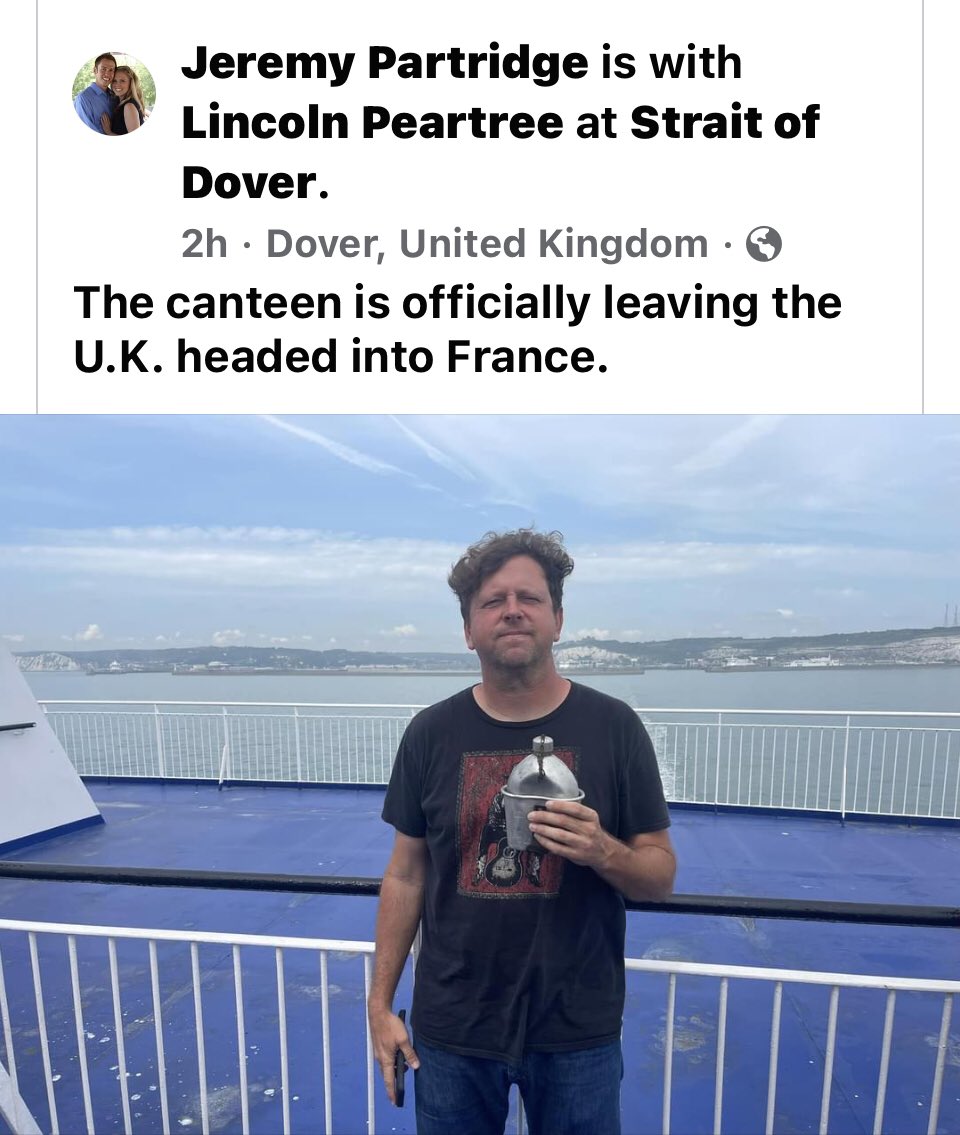 My Grandfather’s canteen from WWII is on it’s second voyage. 
I have a song and a project in the works. Stay tuned…