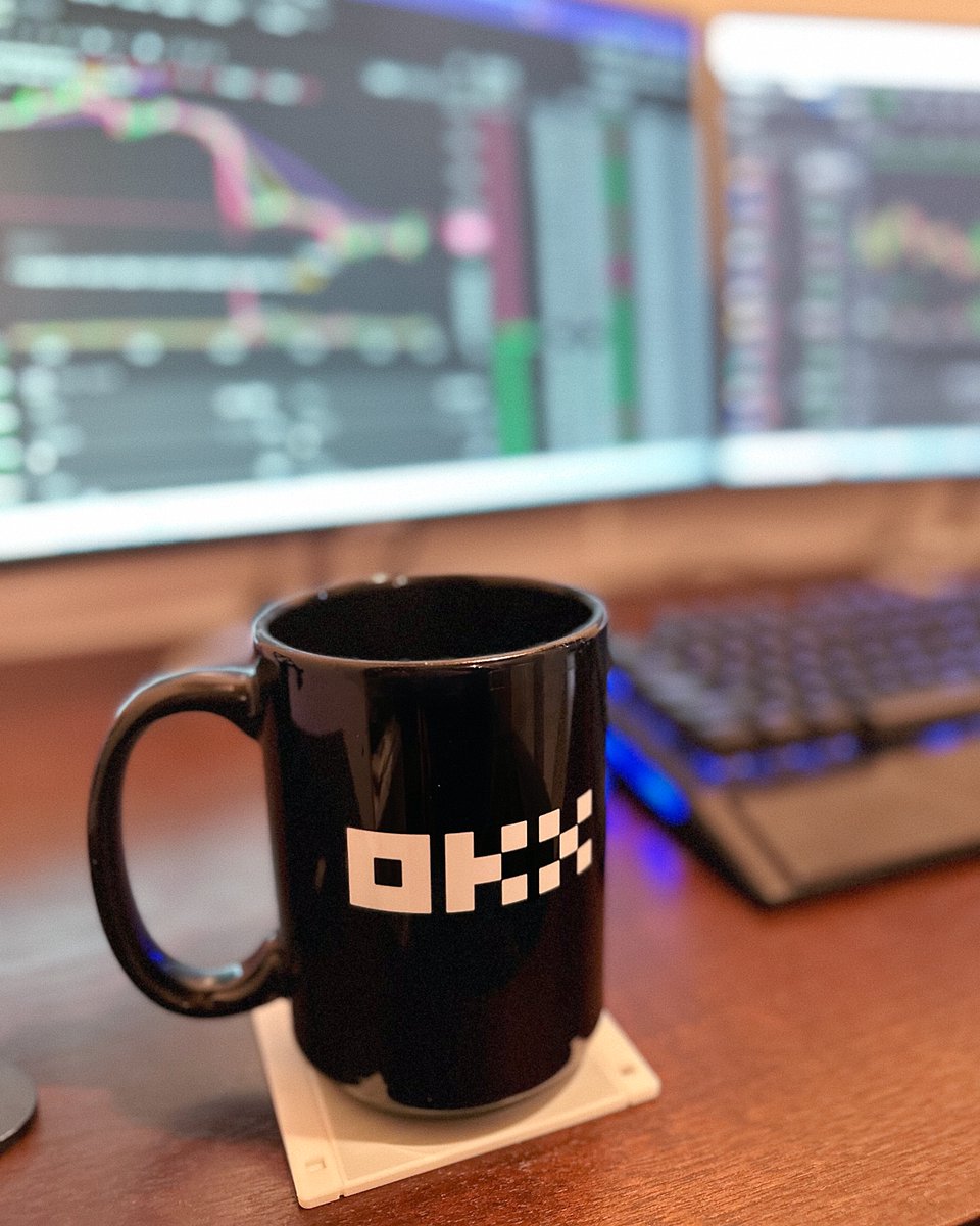 okx's tweet photo. Gm… What are we trading today? ☕🖥️ https://t.co/024XNzPJav