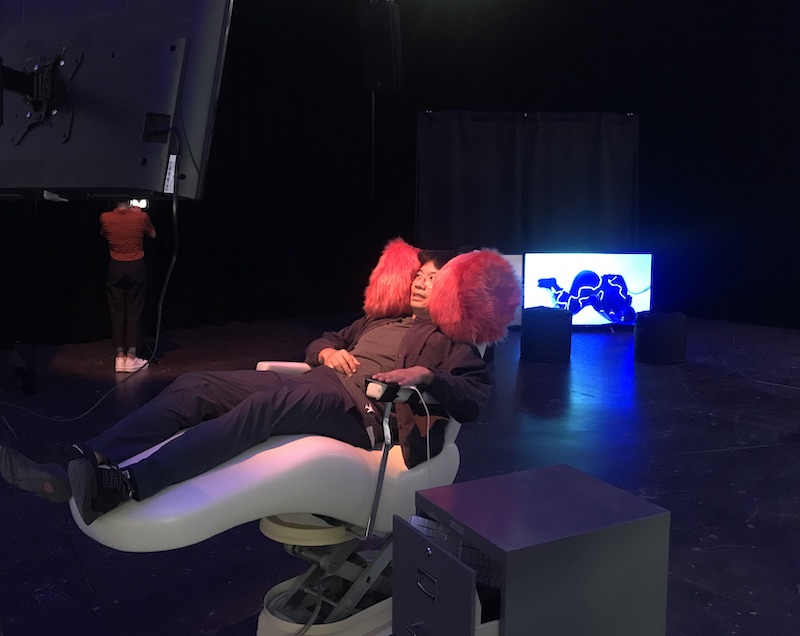 Hard to believe but today is #InSomnolence vernissage day! It's been so fun to see the works come together in the install &amp; a top experience all around w the loveliest group of artists, collabs, tech geniuses &amp;al💜Come on by if you're in Mtl! <a href="/Soc_of_sleep/">The Sociability of Sleep</a> @lanatalani <a href="/SSHRC_CRSH/">SSHRC</a>