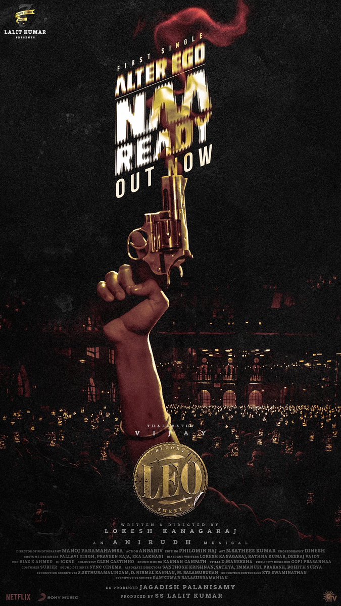 KOLLY WOOD CINEMA (@kcumedia) on Twitter photo Oru sirappana birthday treat thara #NaaReady 🔥
Poster Adi.. Annan Ready.. Kondaadi Koluthanumdi 💣
#LeoFirstSingle lyric video ▶️ youtu.be/szvt1vD0Uug
#Thalapathy <a href="/actorvijay/">Vijay</a> sir <a href="/Dir_Lokesh/">Lokesh Kanagaraj</a> <a href="/anirudhofficial/">Anirudh Ravichander</a> <a href="/Jagadishbliss/">Jagadish</a> <a href="/trishtrashers/">Trish</a> Oru sirappana birthday treat thara #NaaReady 🔥
Poster Adi.. Annan Ready.. Kondaadi Koluthanumdi 💣
#LeoFirstSingle lyric video ▶️ youtu.be/szvt1vD0Uug
#Thalapathy <a href="/actorvijay/">Vijay</a> sir <a href="/Dir_Lokesh/">Lokesh Kanagaraj</a> <a href="/anirudhofficial/">Anirudh Ravichander</a> <a href="/Jagadishbliss/">Jagadish</a> <a href="/trishtrashers/">Trish</a>
