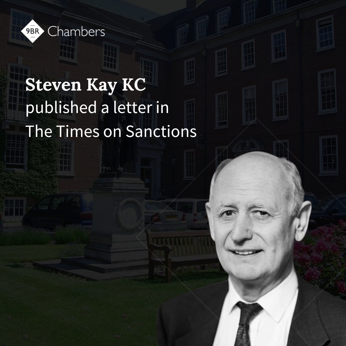 .<a href="/StevenKay_QC/">Steven Kay QC</a>’s letter in <a href="/thetimes/">The Times and The Sunday Times</a> today, criticises the use of sanctions to support foreign policy objectives, pioneered by the United States, as undermining the rule of law.

Read the full letter here: 9brchambers.co.uk/our-news-views…

#Sanctions #Legality #Policy #9BRChambers