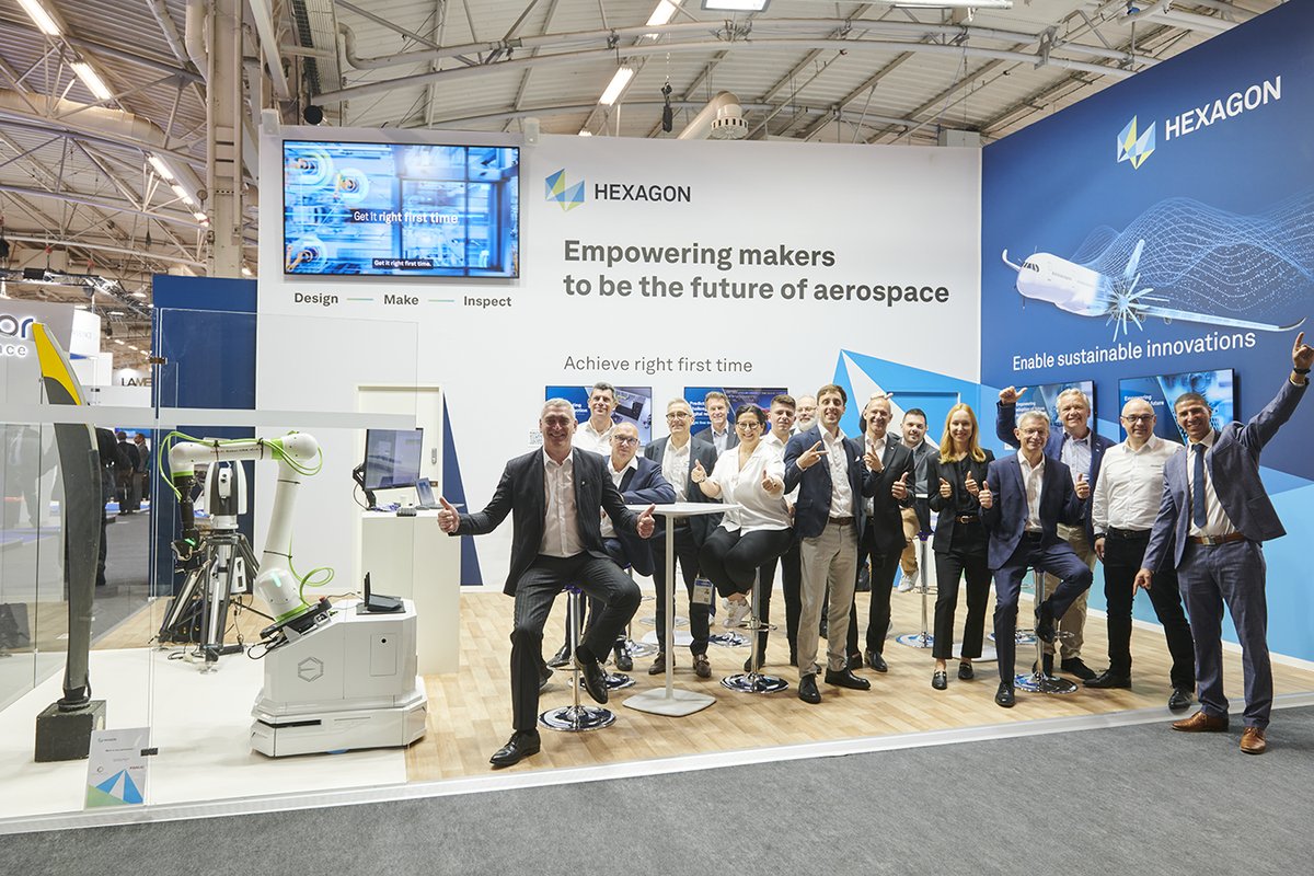 Come and meet our team at the stand D-185 in Hall 2b. Book your one-to-one meeting here : hxgn.biz/3paK9nZ

#empoweringmakers #wearehexagon #sustainableaviation #sustainableinnovation